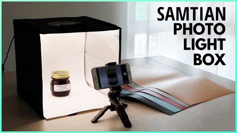 Samtian Photo Light Box Unboxing Setup And Review Portable Led Photo