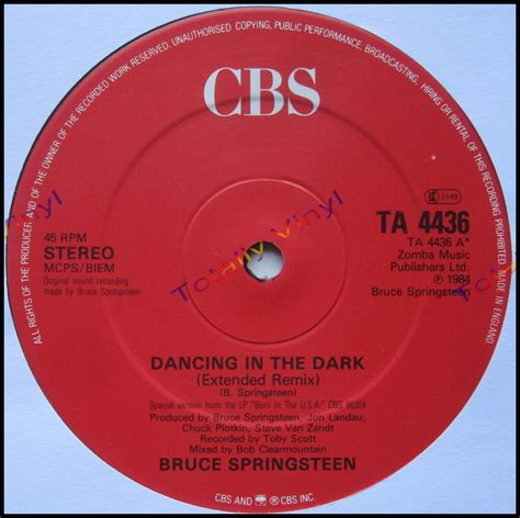 Totally Vinyl Records || Springsteen, Bruce - Dancing in the dark ...