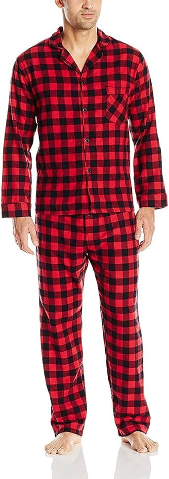 Hanes Mens Long Sleeve Flannel Pajamas Amazonca Clothing And Accessories