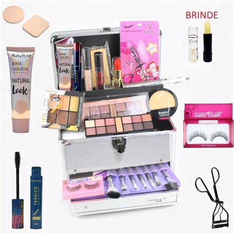 Maleta Kit Maquiagem Completa Profissional Ruby Rose Avon R