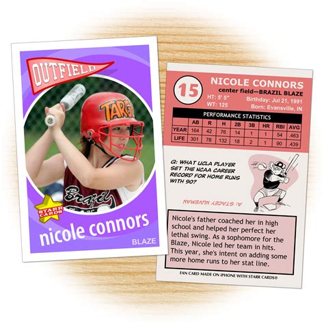 Softball Archives Starr Cards