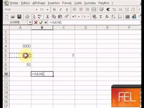 Comment Faire Une Division Sur Un Tableur Comment Faire