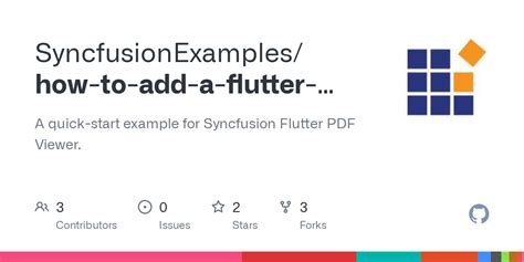 Github Syncfusionexamples How To Add A Flutter Pdfviewer Widget To A