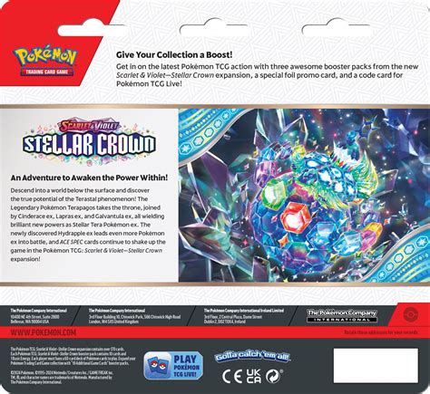 Pokémon SV7 Stellar Crown 3 Booster Blister Latias Pokemonkaarten nl