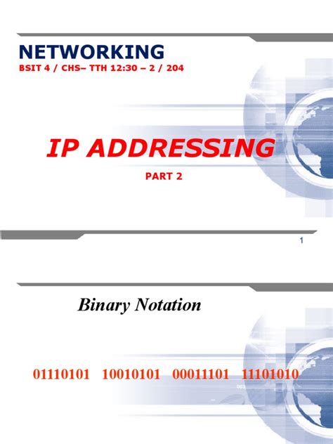 Networking - FINAL (IP Addressing) | PDF | Ip Address | Internet ... 