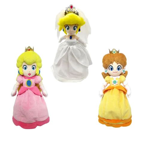 Super Mario Bros Princess Peach Rosalina Daisy Plush Toy Doll Gift