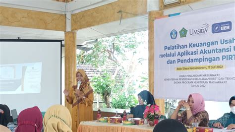 Dukung Umkm Berbasis Digital Umsida Lakukan Pelatihan Aplikasi Akuntansi