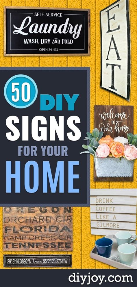 50 DIY Signs To Make for Your Home