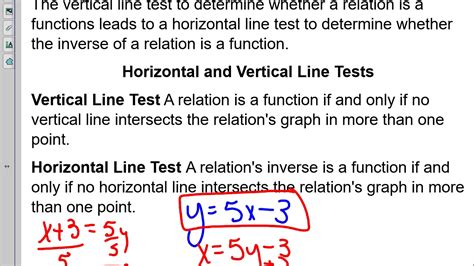 Algebra 2 Lesson 50 Inverse Relations And Functions Youtube