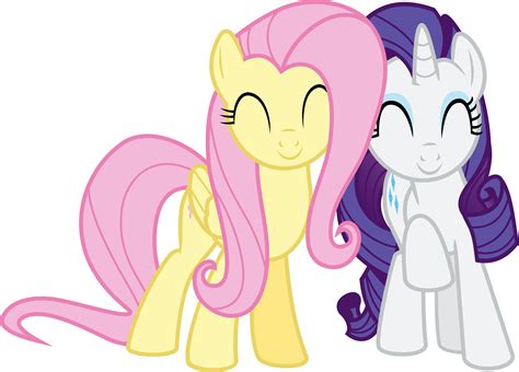 Fluttershy and Rarity Adorable by Jeatz-Axl on DeviantArt