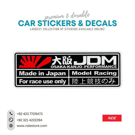 Sticker Jdm Osaka Kanjo Performance Nde Store