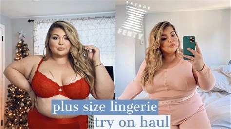 Plus Size Lingerie Haul Try On Savage X Fenty YouTube