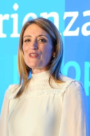 Roberta Metsola President European Parliament During Editorial Stock