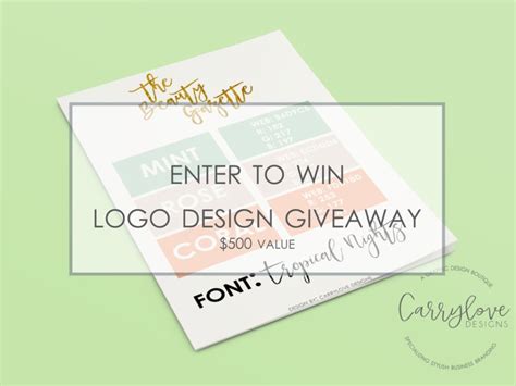 Carrylove Design and Blog Logo Design Giveaway