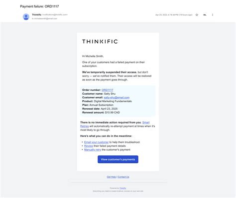Thinkific Payments: Failed Student Payments – Thinkific