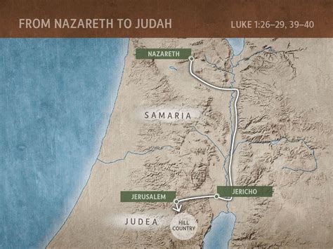 Map Of Nazareth In Biblical Times