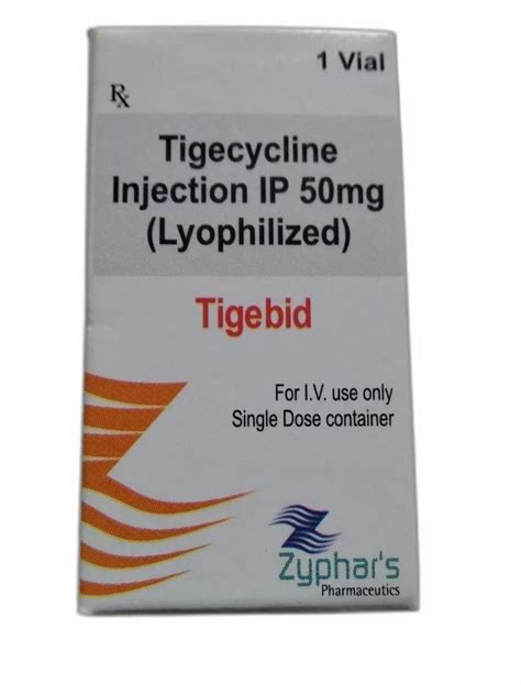 50mg Tigecycline Injection IP 1 Vial Treatment Lung Infection At Rs