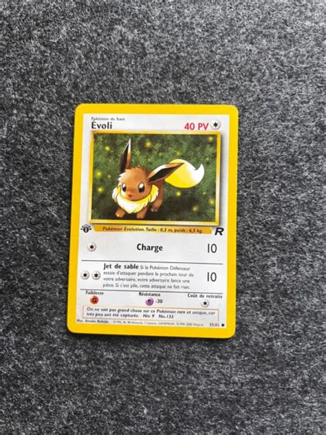 CARTE POKEMON EVOLI 55 82 Set Rocket Edition 1 PCA PSA Near Mint EUR