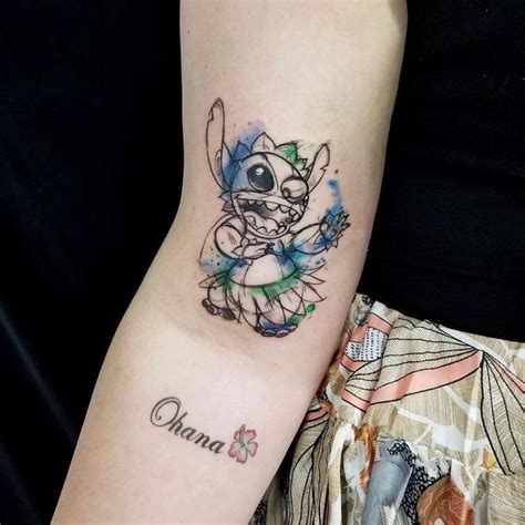 Ohana Tattoo Arm Frau Stitch Herrlicher Look Lilo Stitch Disney Stitch