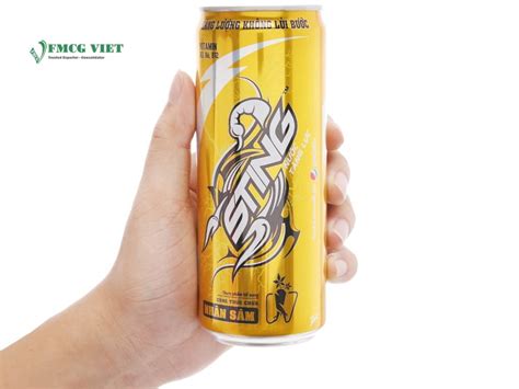 Sting Energy Drink Can 330ml Ginseng X24 Wholesale Exporter Fmcg Viet