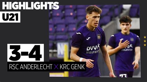 Highlights U21 RSCA KRC Genk 2021 2022 YouTube