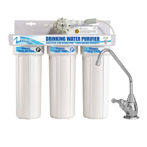 Pelican Water Drinking Water Purifier Dispenser Filtration System With