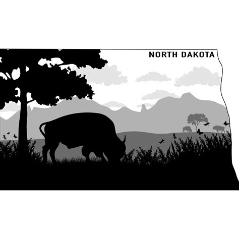 North Dakota Nature Sticker