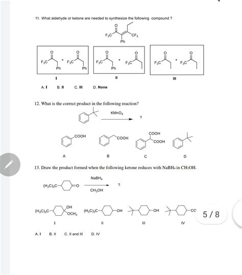 Solved What Aldehyde Or Ketone Are Needed To Synthesize Chegg