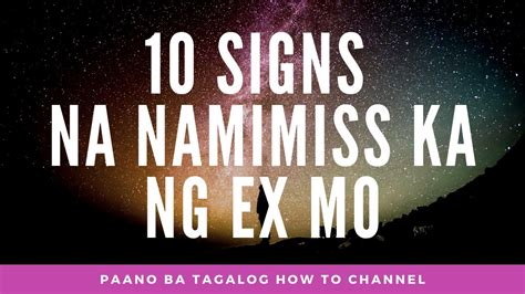 Signs Na Namimiss Ka Parin Ng Ex Mo Youtube