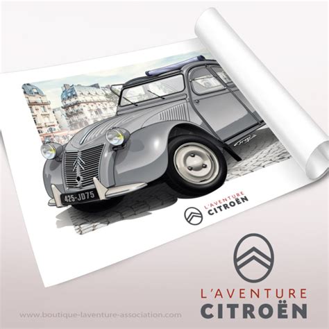 Poster 2cv Azlp 1959 Grey