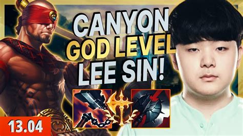 Por Isso Que O Canyon Top Na Kr Dk Canyon Jogando De Lee Sin