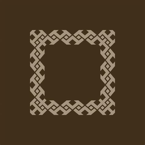 luxury abstract brown square pattern frame 31980375 Vector Art at Vecteezy