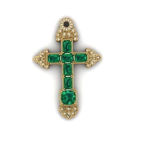 An Emerald Cross From The Atocha Shipwreck 3d Model 3d Printable Cgtrader