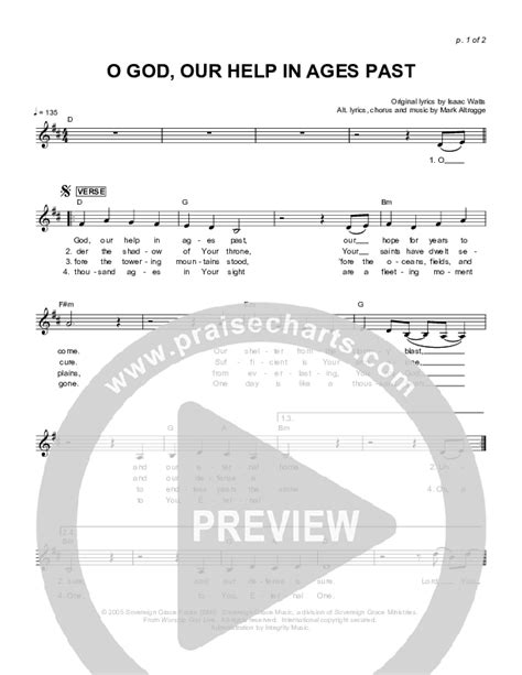 O God Our Help In Ages Past Sheet Music PDF (Sovereign Grace) - PraiseCharts