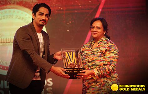 Siddharth Behindwoods Gold Medal Winner Best Actor Critic S