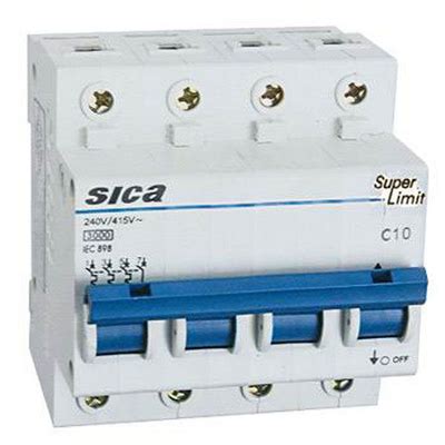 Sica Interruptor Termomagn Tico Tretrapolar De 4 X 63A 3Ka Precio Rappi