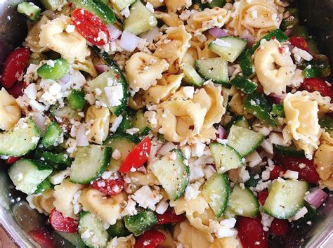 Mediterranean Tortellini Salad Pasta Salad Recipes Butter Be Tasty