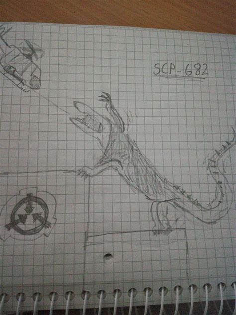 My Drawing Of Scp 682 Rscp