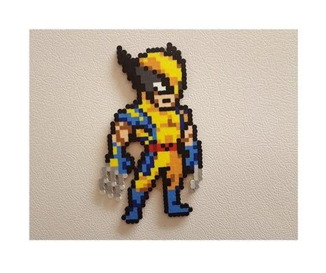 Wolverine X Men Perler Bead Art Pixel Art Xmen Comics Wolverine Art Superhero Art