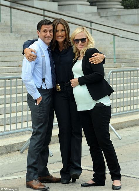 Mariska Hargitay And Kelli Giddish Power Dress In Sharp Suits On The Set Of Law And Order Svu