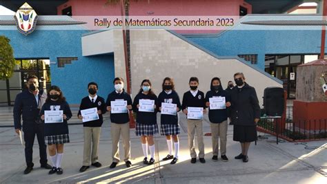 Rally de Matemáticas SECUNDARIA 2023 Colegio Anáhuac de La Paz