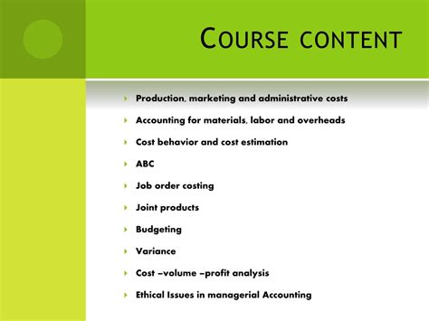 Ppt Managerial Accounting Powerpoint Presentation Free Download Id 9643652