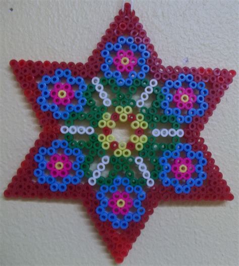 Perle Hama Mandala Etoile Perler Beads Perler Beads Designs Bead