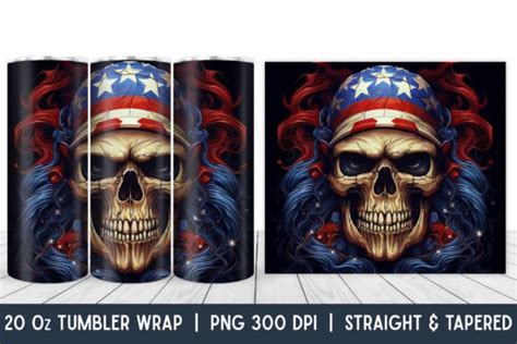 Halloween Skull Tumbler Wrap Tumbler Graphic By Thedigitalstore