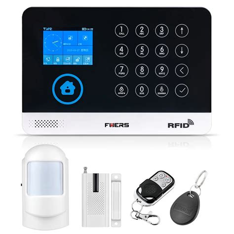 FUERS New WG11 433MHz Wireless GSM Home Alarm System LCD Touch Screen