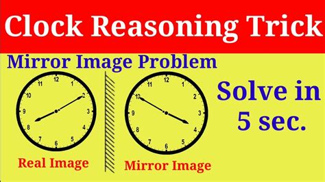 Clock Reasoning Trick Mirror Image Trick Mirror Reasoning Trick