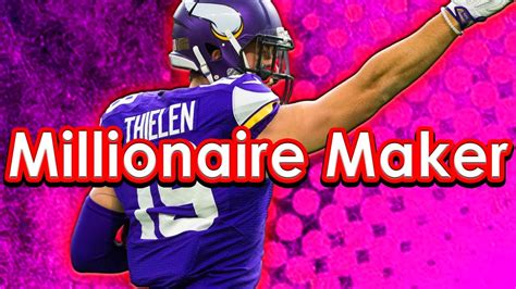 Draftkings Nfl Week Millionaire Maker Lineup Dfs Picks Youtube