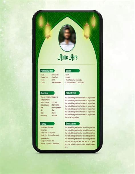 Muslim Marriage Biodata Format 2024 Create Customized Biodata Fo