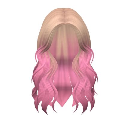 Lush Wavy Hair Blonde And Pink Ombre Roblox