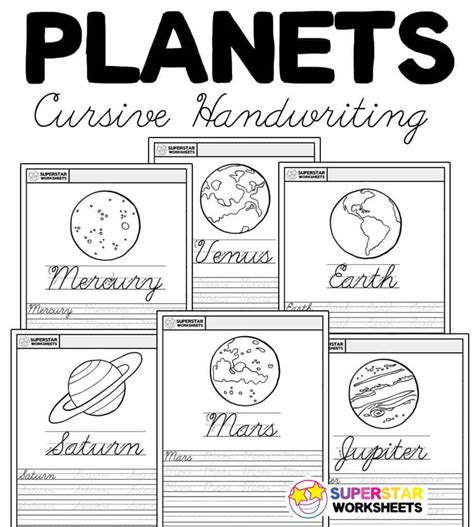 Planet Worksheets - Superstar Worksheets